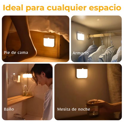 Luz LED Inteligente Recargable con Sensor de Movimiento