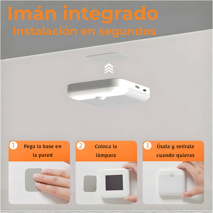 Luz LED Inteligente Recargable con Sensor de Movimiento